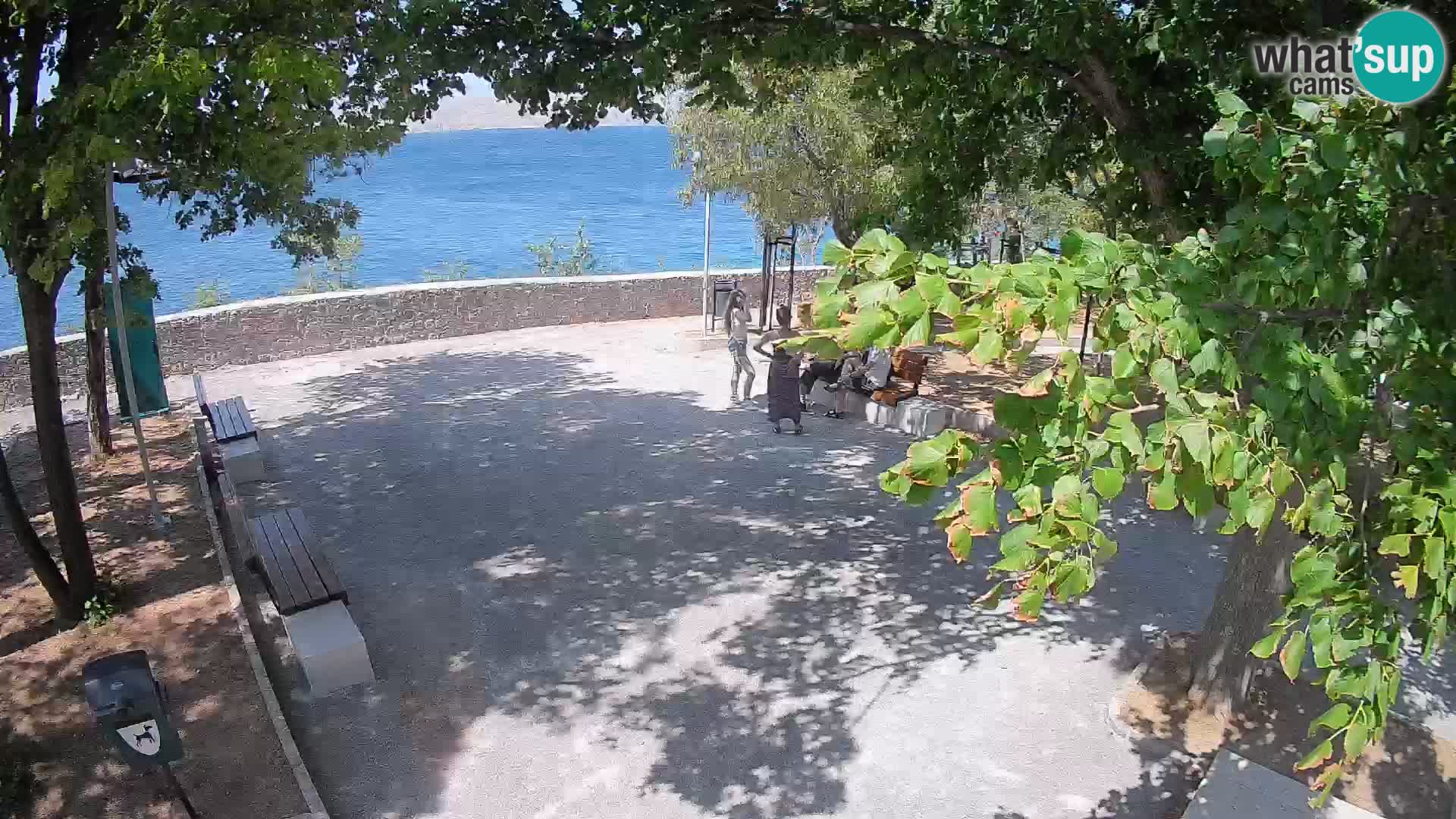 Senj Live Cam – Writers’ Park and the Velebit Channel