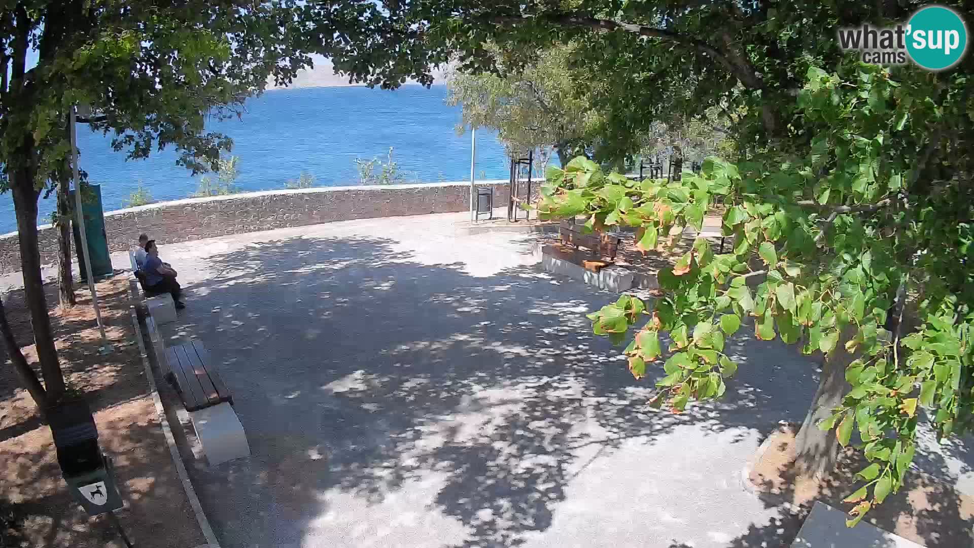 Senj Live Cam – Writers’ Park and the Velebit Channel