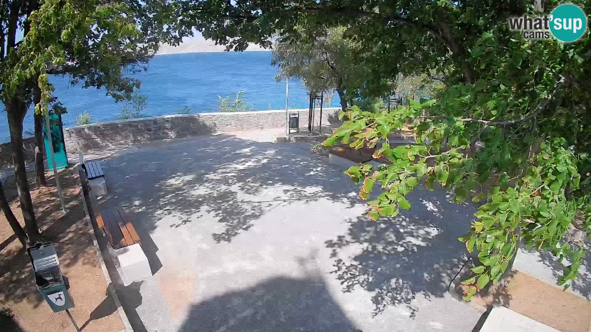 Senj Live Cam – Writers’ Park and the Velebit Channel