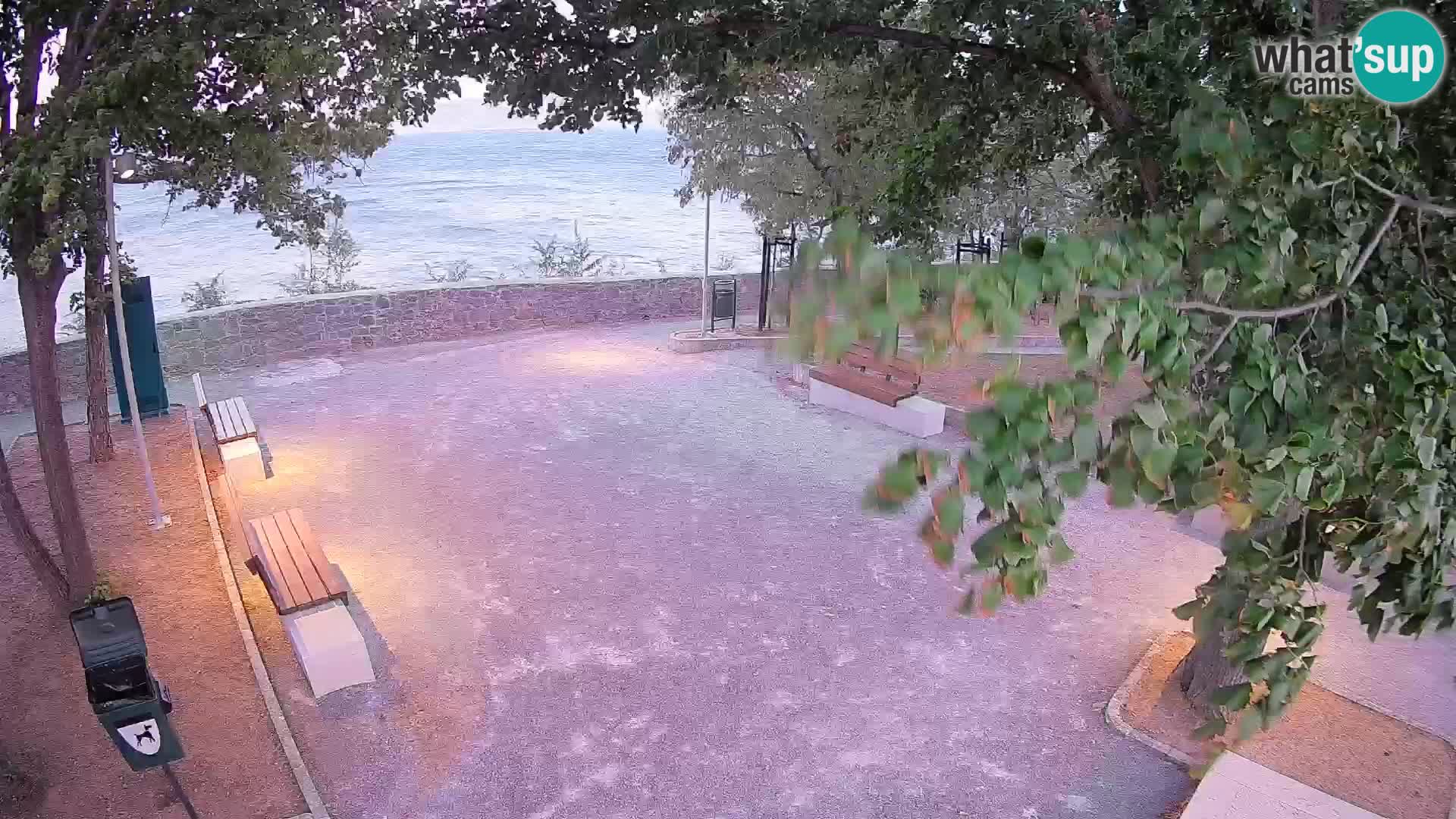 Senj Live Cam – Writers’ Park and the Velebit Channel
