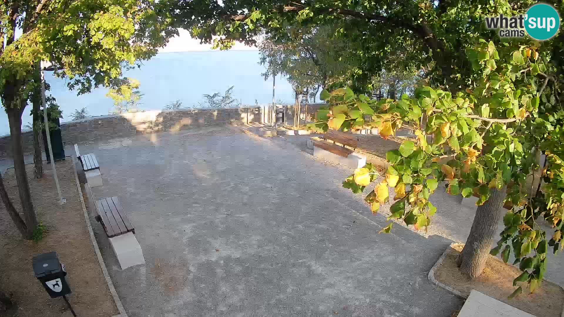 Senj Live Cam – Writers’ Park and the Velebit Channel