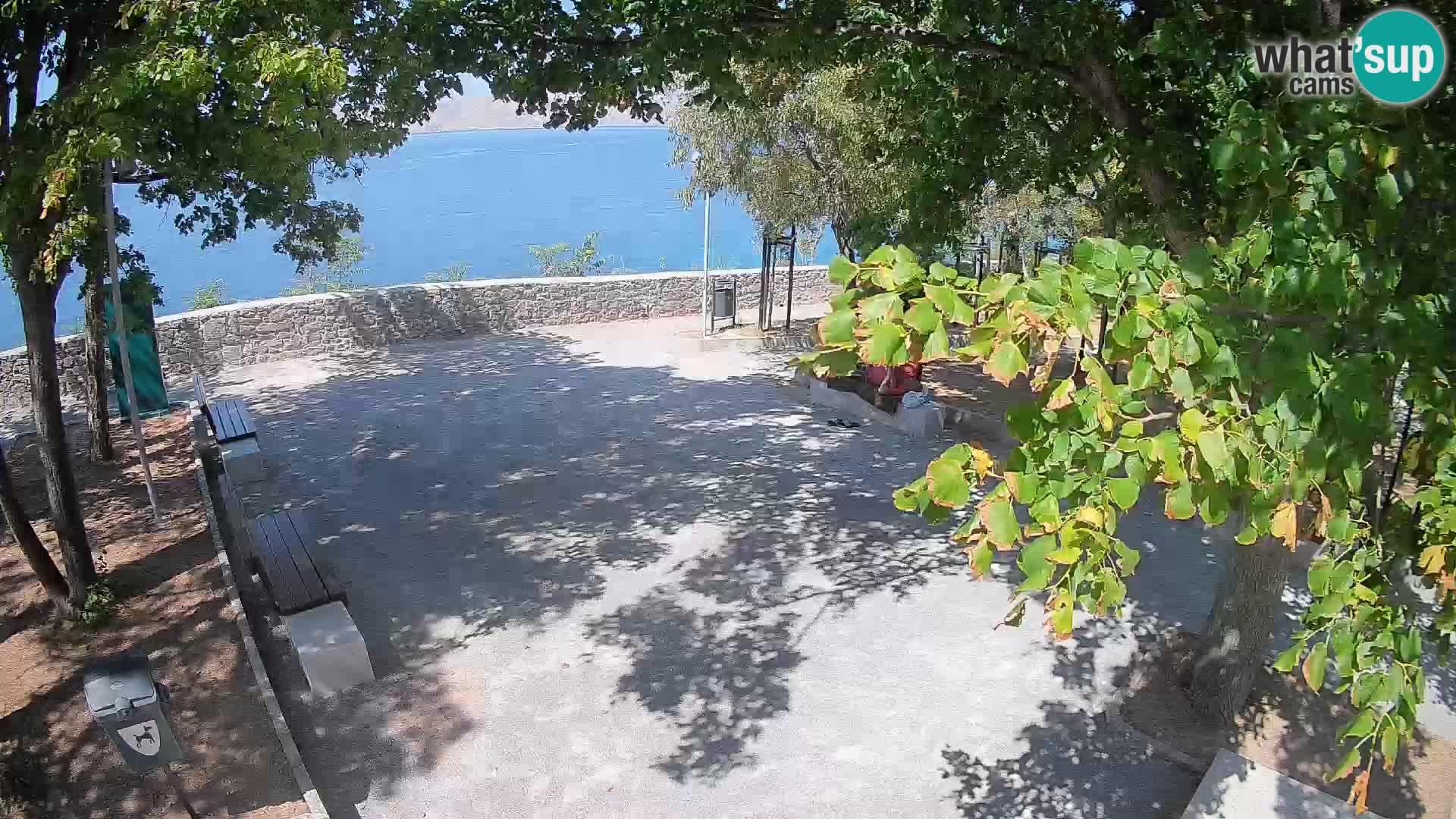 Senj Live Cam – Writers’ Park and the Velebit Channel