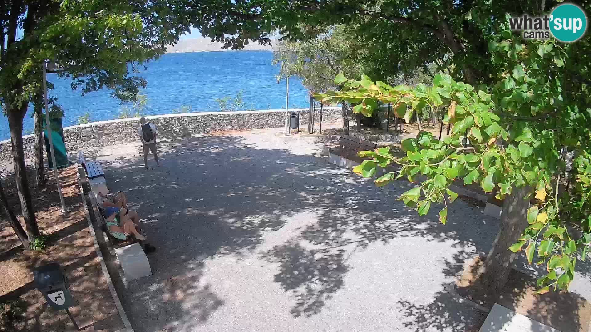 Senj Live Cam – Writers’ Park and the Velebit Channel