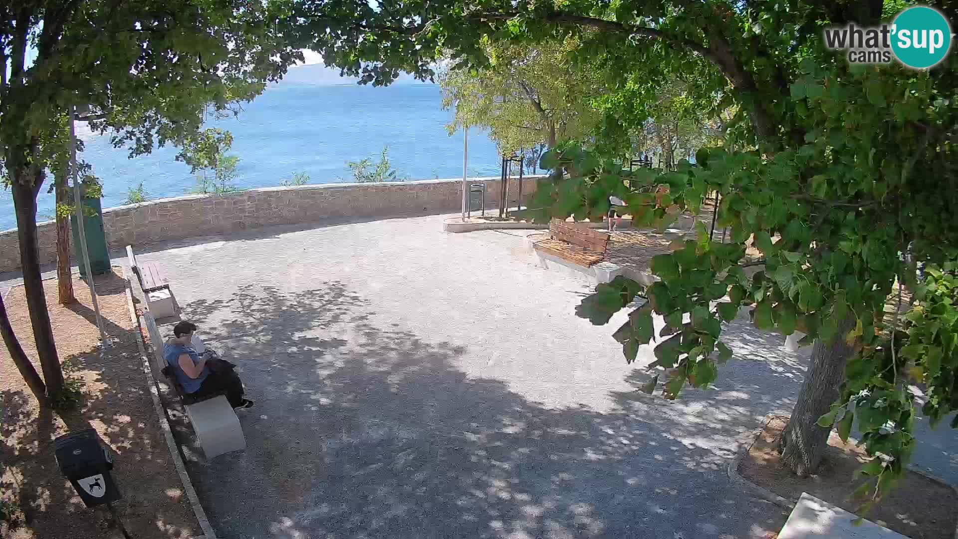 Senj Live Cam – Writers’ Park and the Velebit Channel
