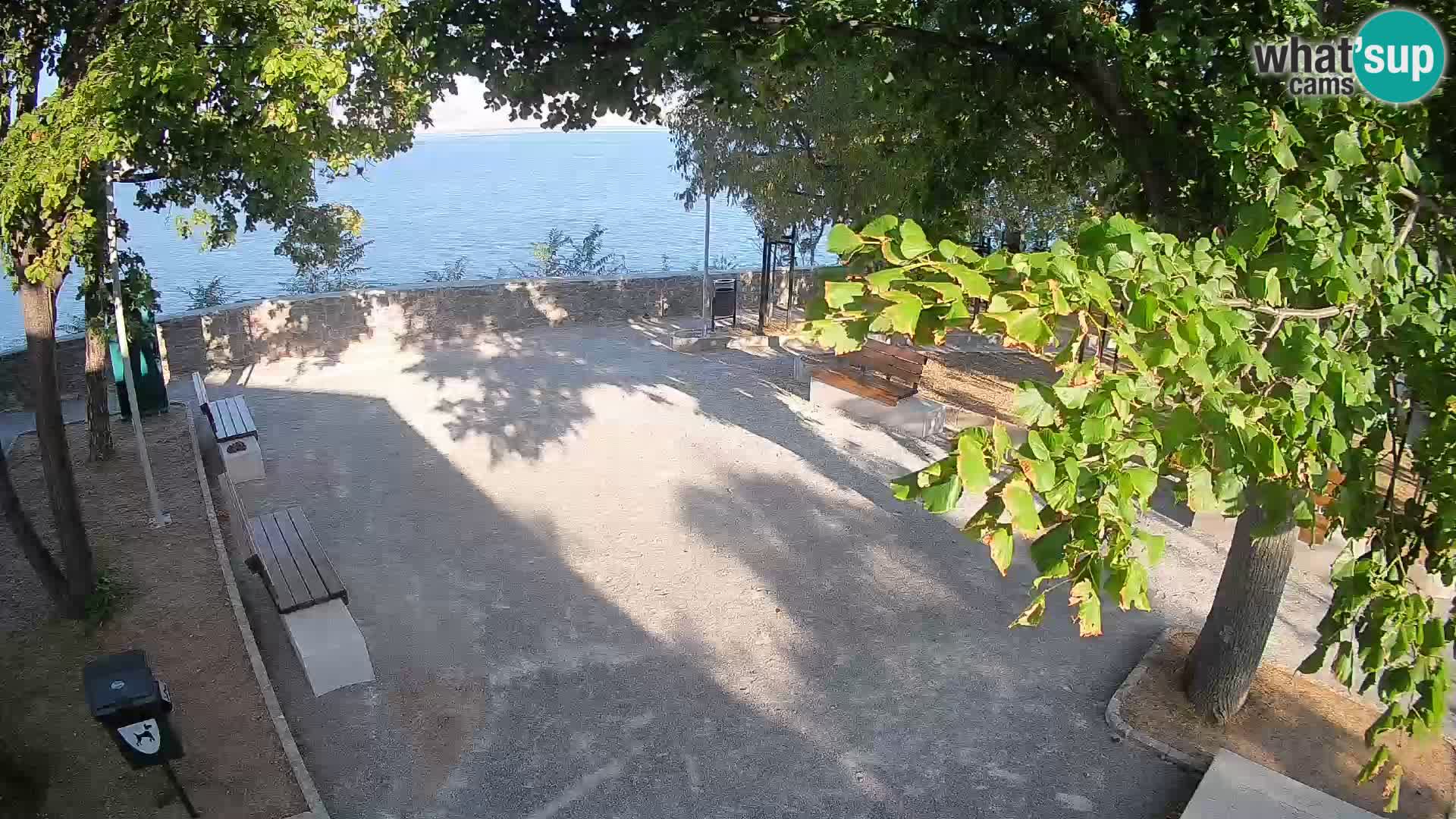 Senj Live Cam – Writers’ Park and the Velebit Channel