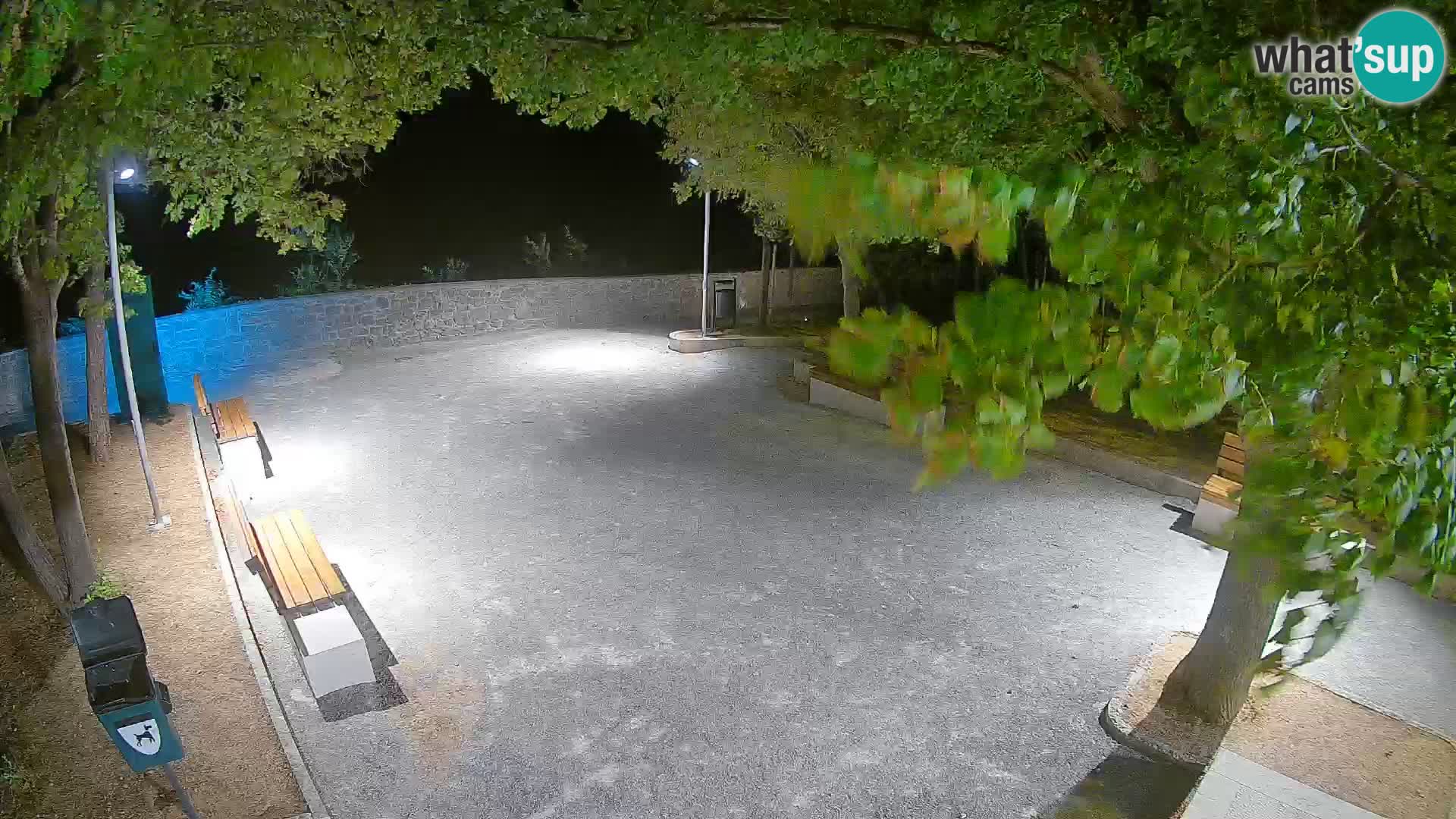 Senj Live Cam – Writers’ Park and the Velebit Channel