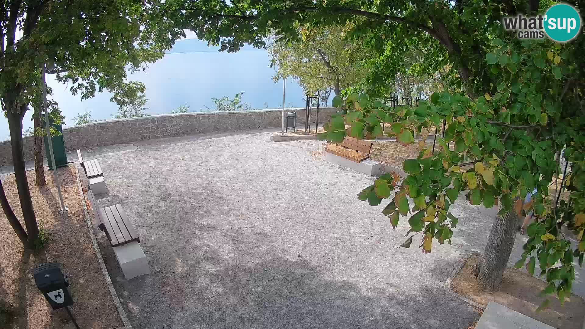 Senj Live Cam – Writers’ Park and the Velebit Channel