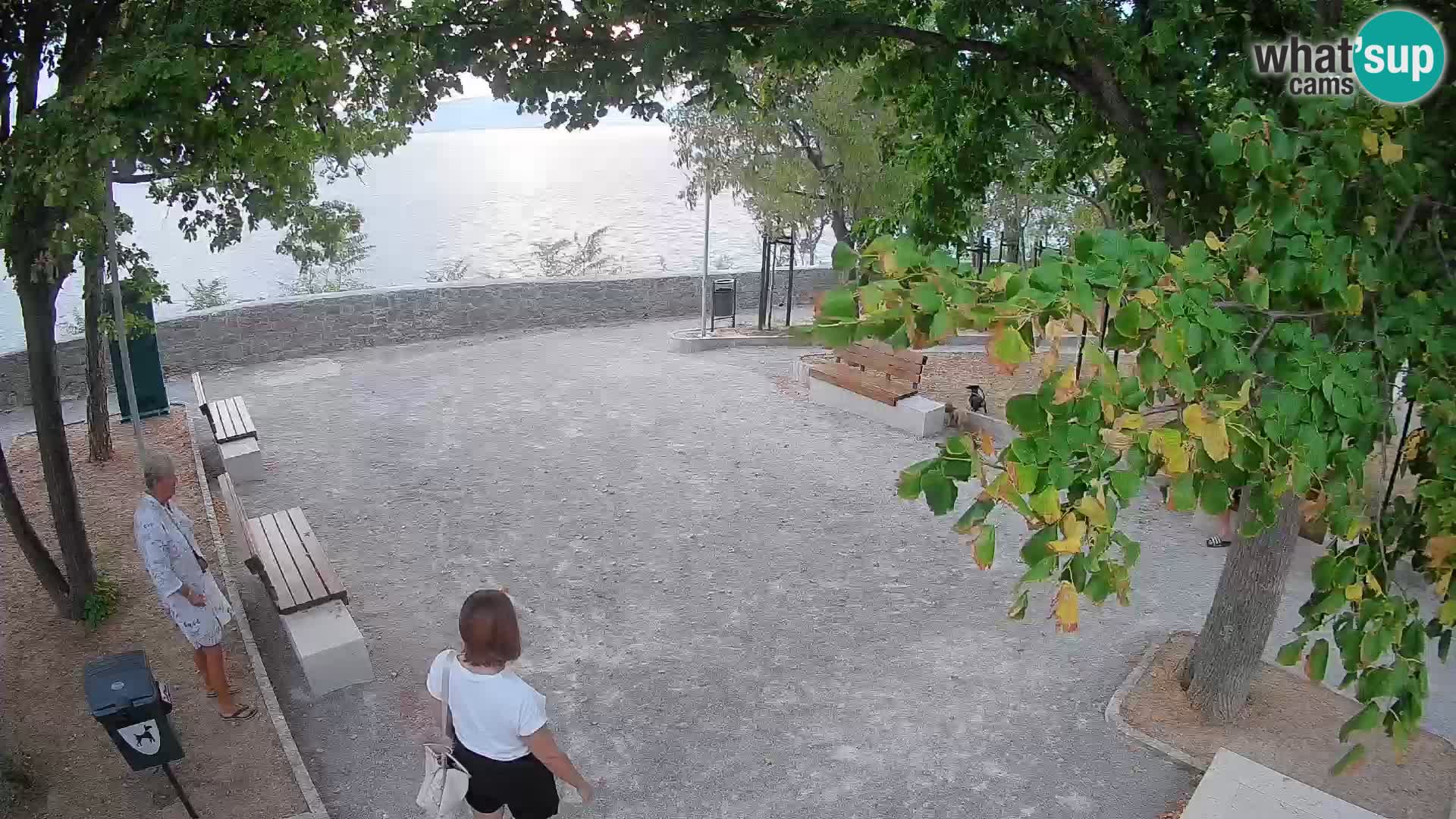 Senj Live Webcam – Schriftstellerpark und Velebit-Kanal