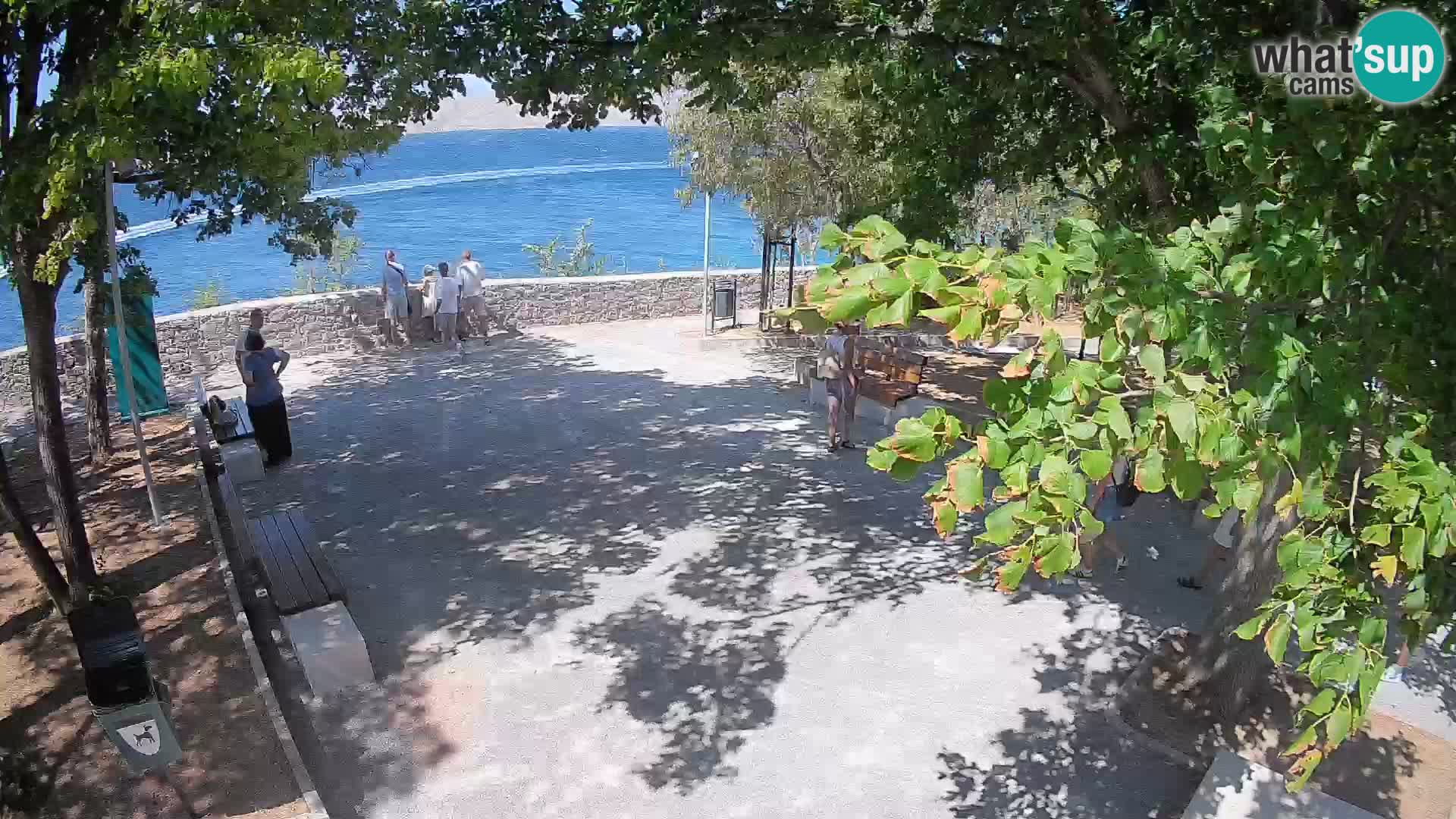 Senj Live Cam – Writers’ Park and the Velebit Channel