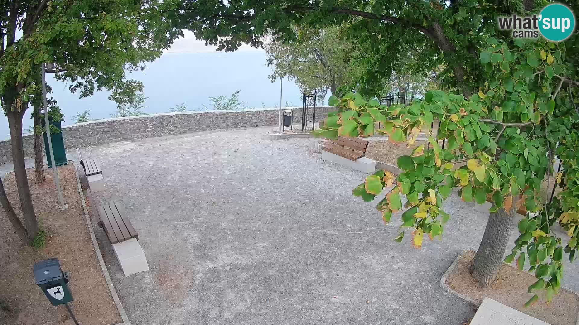 Senj Live Cam – Writers’ Park and the Velebit Channel