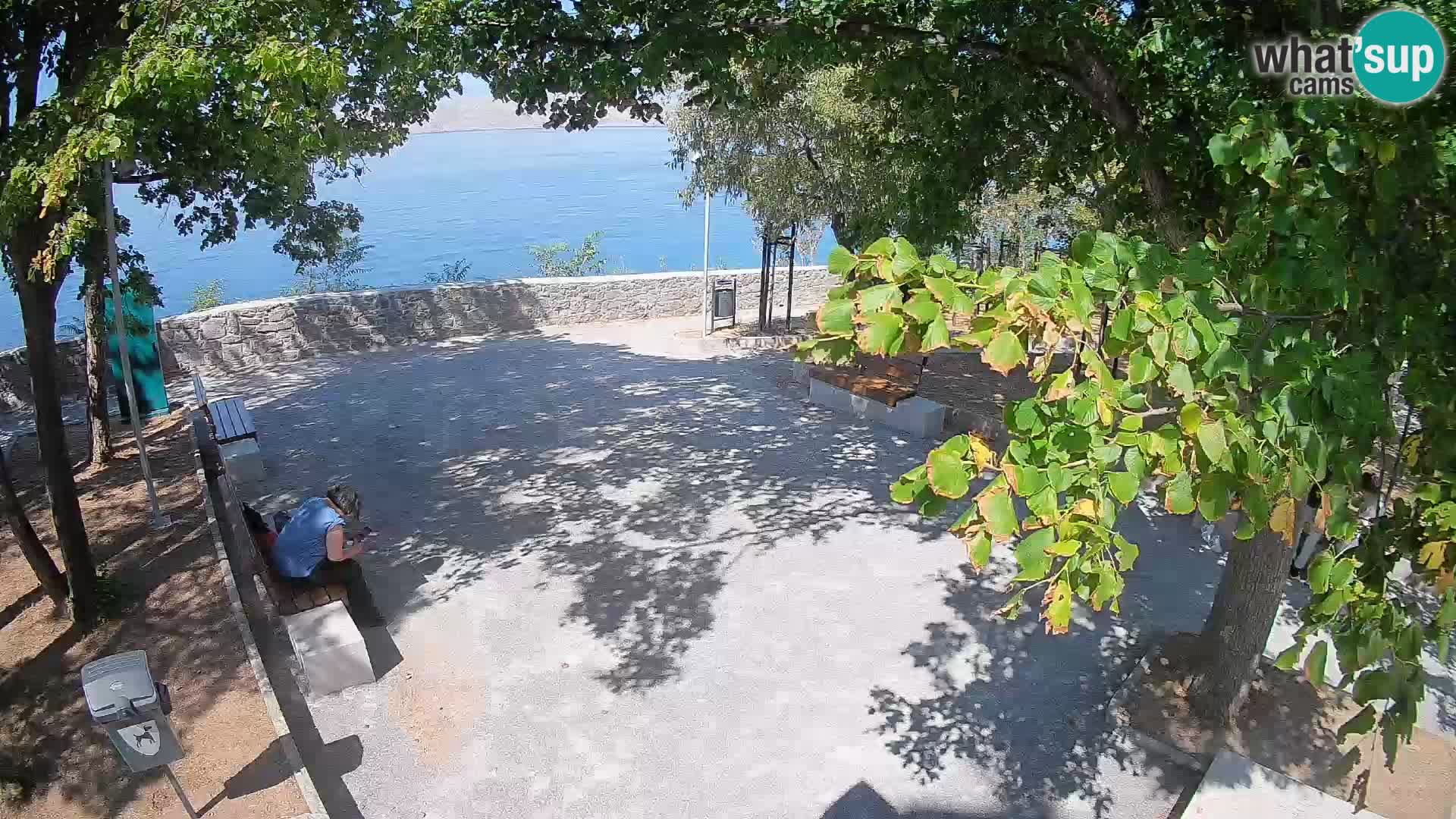 Senj Live Webcam – Schriftstellerpark und Velebit-Kanal