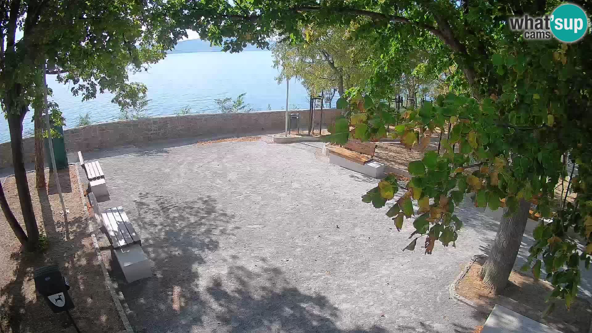 Senj Live Cam – Writers’ Park and the Velebit Channel
