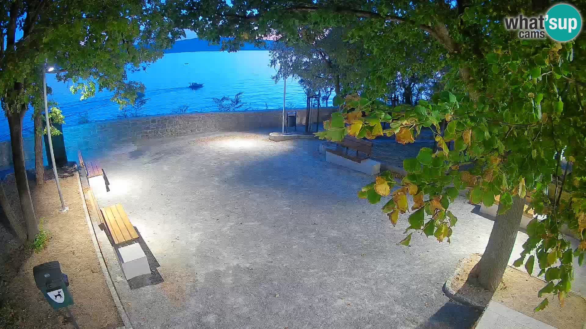 Senj Live Cam – Writers’ Park and the Velebit Channel