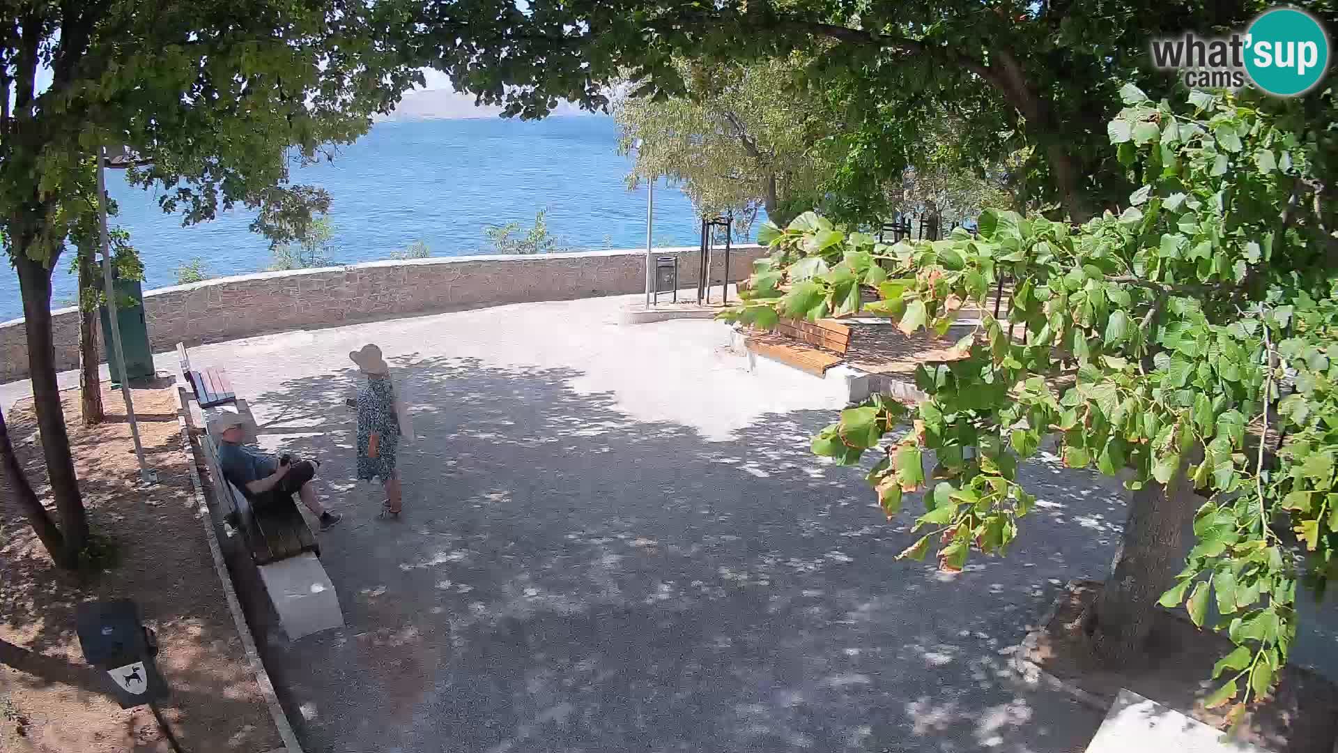 Kamera uživo Senj – Park književnika i Velebitski kanal