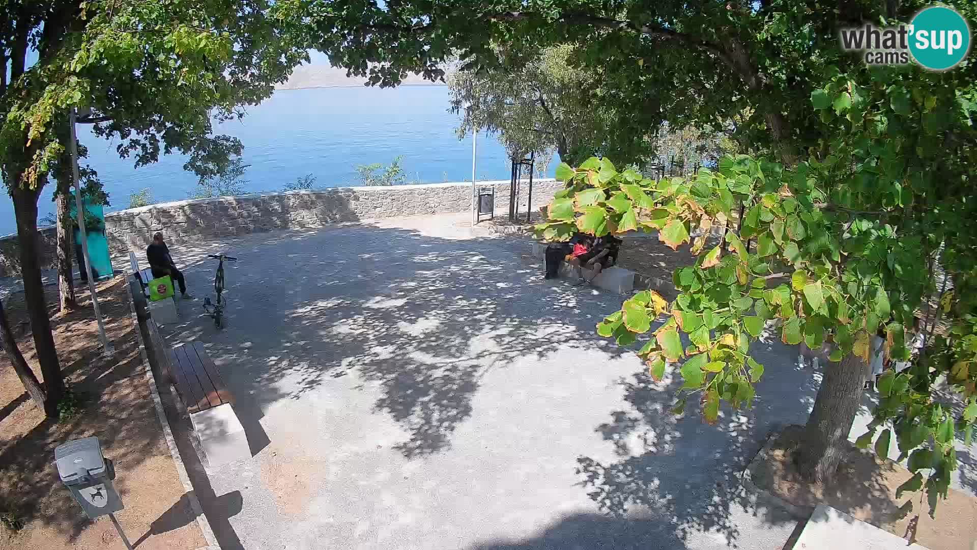 Senj Live Cam – Writers’ Park and the Velebit Channel