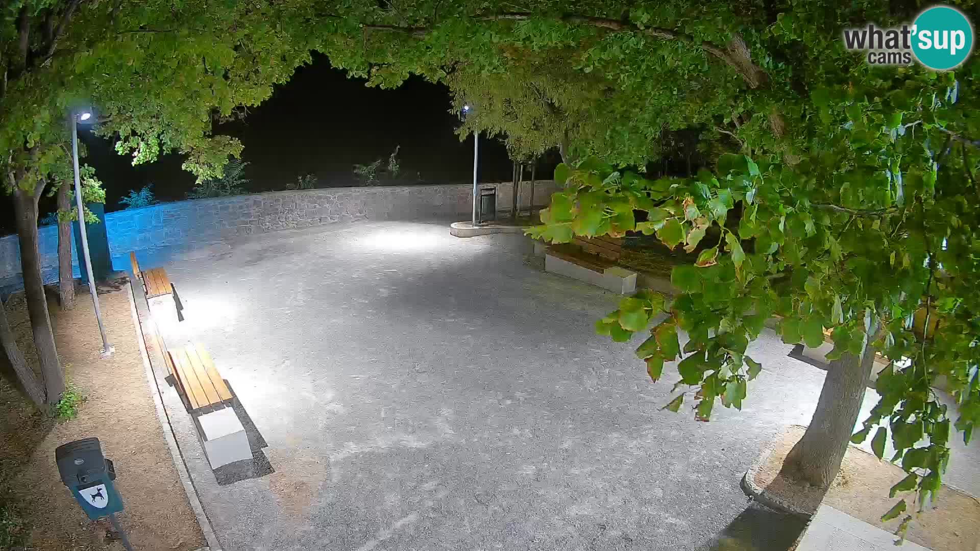 Senj Live Cam – Writers’ Park and the Velebit Channel