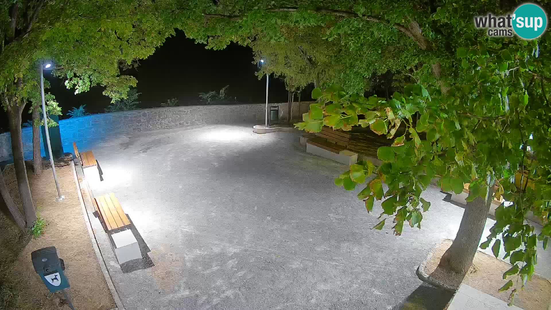 Senj Live Webcam – Schriftstellerpark und Velebit-Kanal