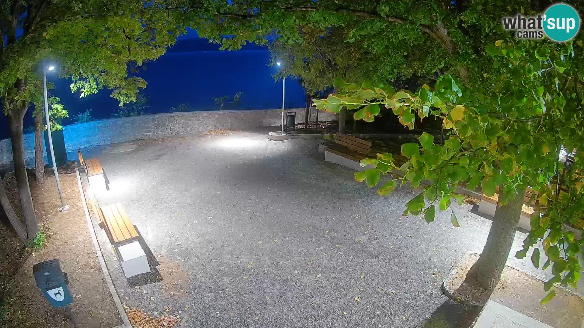 Senj Live Webcam – Schriftstellerpark und Velebit-Kanal