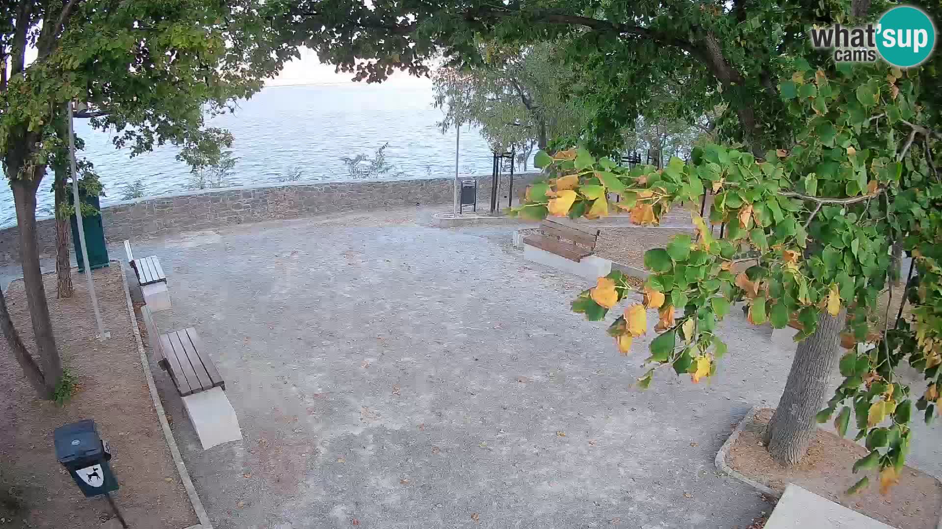Senj Live Cam – Writers’ Park and the Velebit Channel