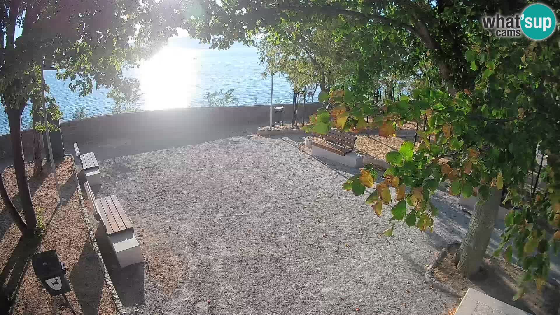 Senj Live Cam – Writers’ Park and the Velebit Channel
