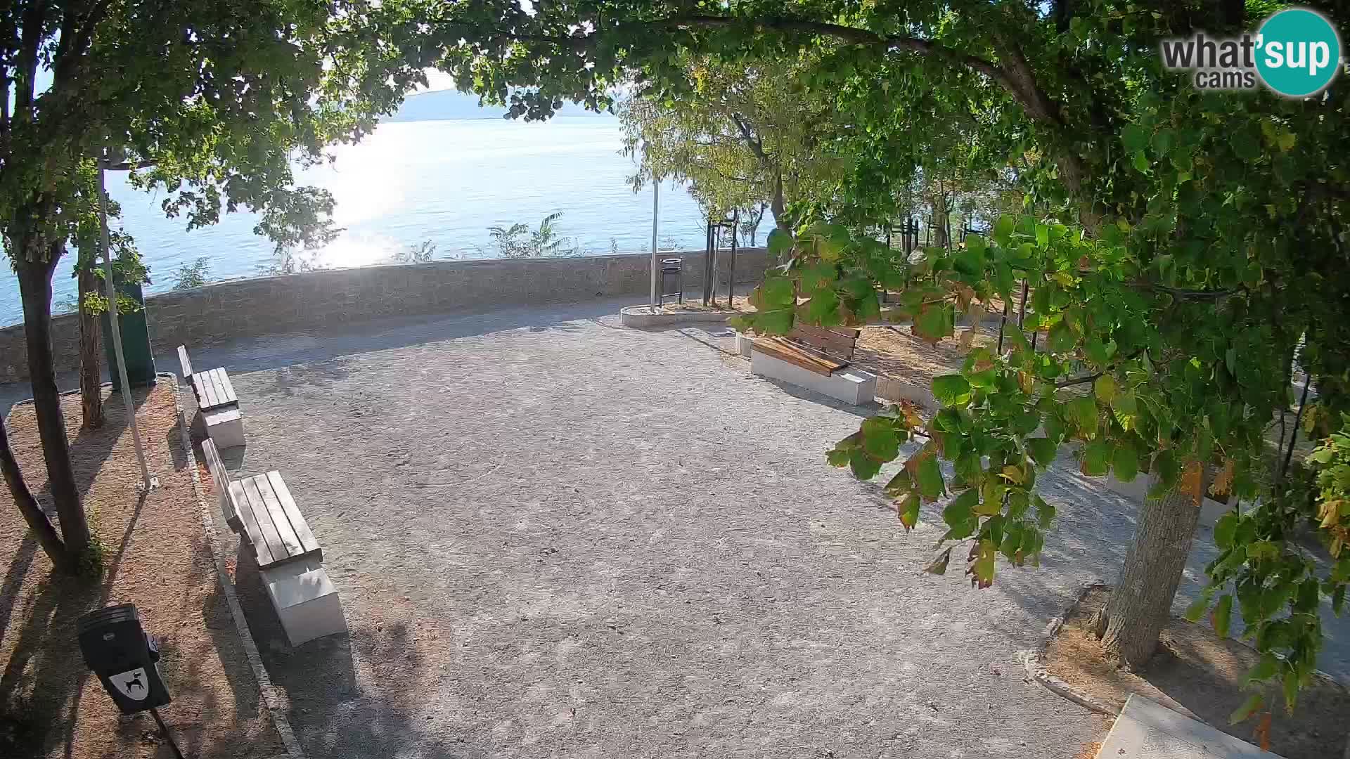 Senj Live Cam – Writers’ Park and the Velebit Channel