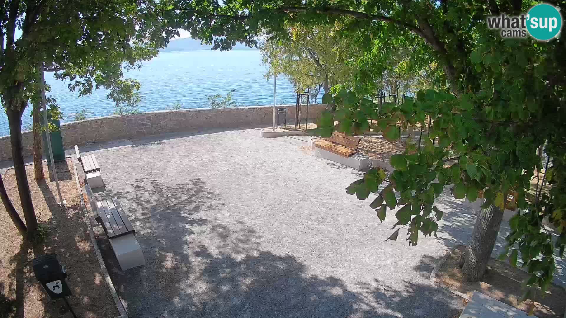 Senj Live Cam – Writers’ Park and the Velebit Channel