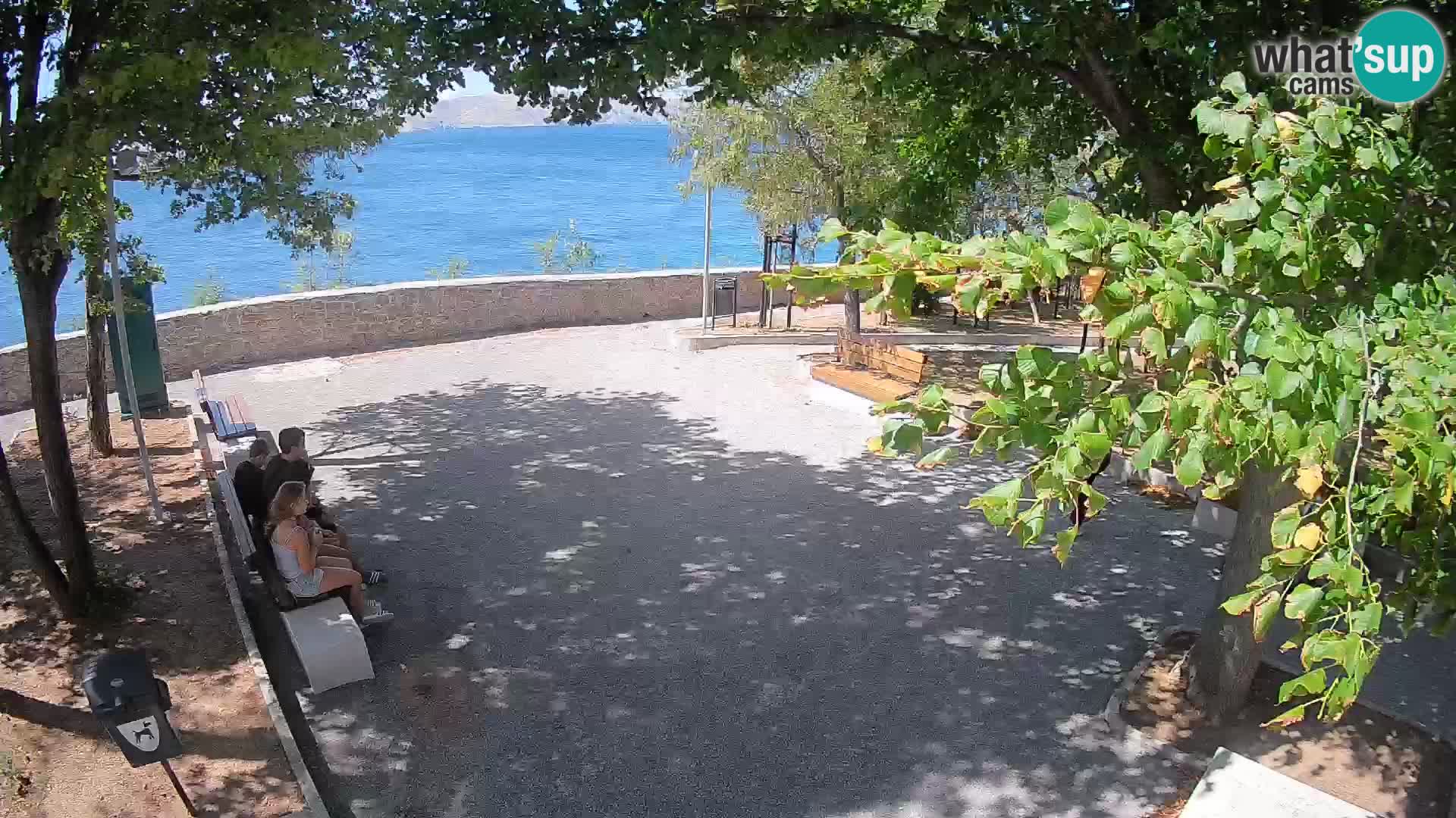 Senj Live Cam – Writers’ Park and the Velebit Channel