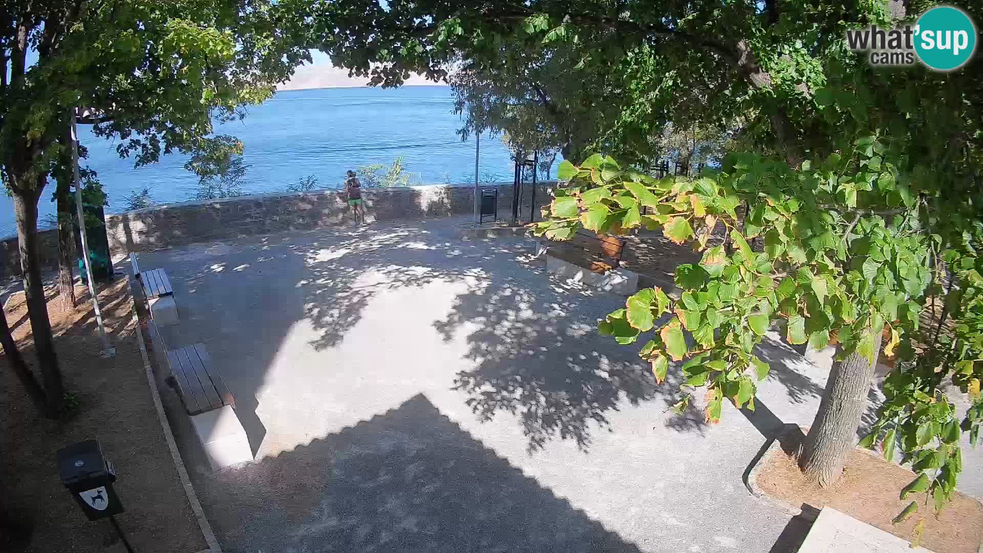 Senj Live Cam – Writers’ Park and the Velebit Channel