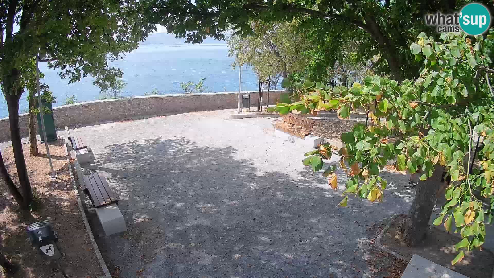 Senj Live Cam – Writers’ Park and the Velebit Channel