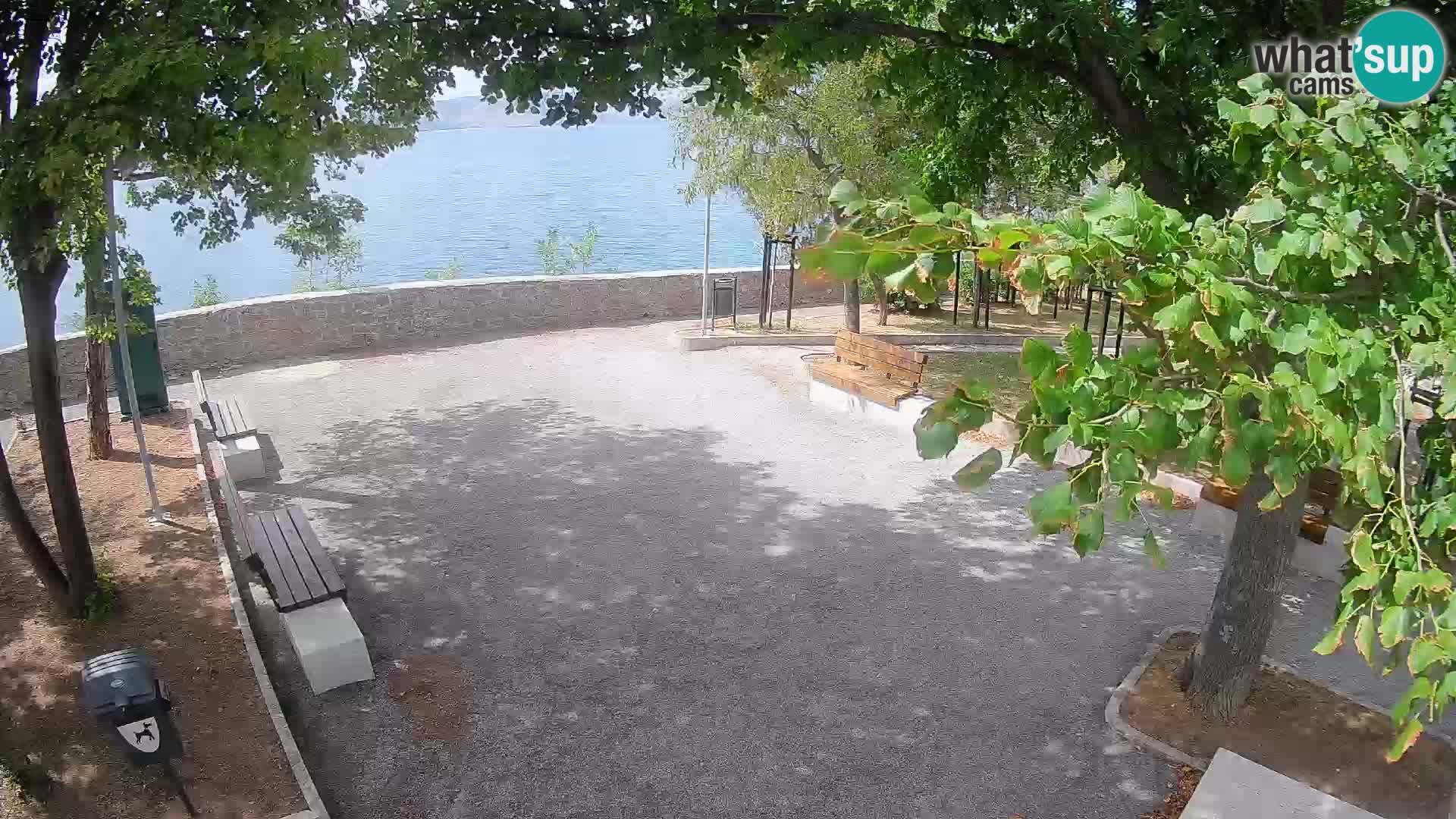 Senj Live Cam – Writers’ Park and the Velebit Channel