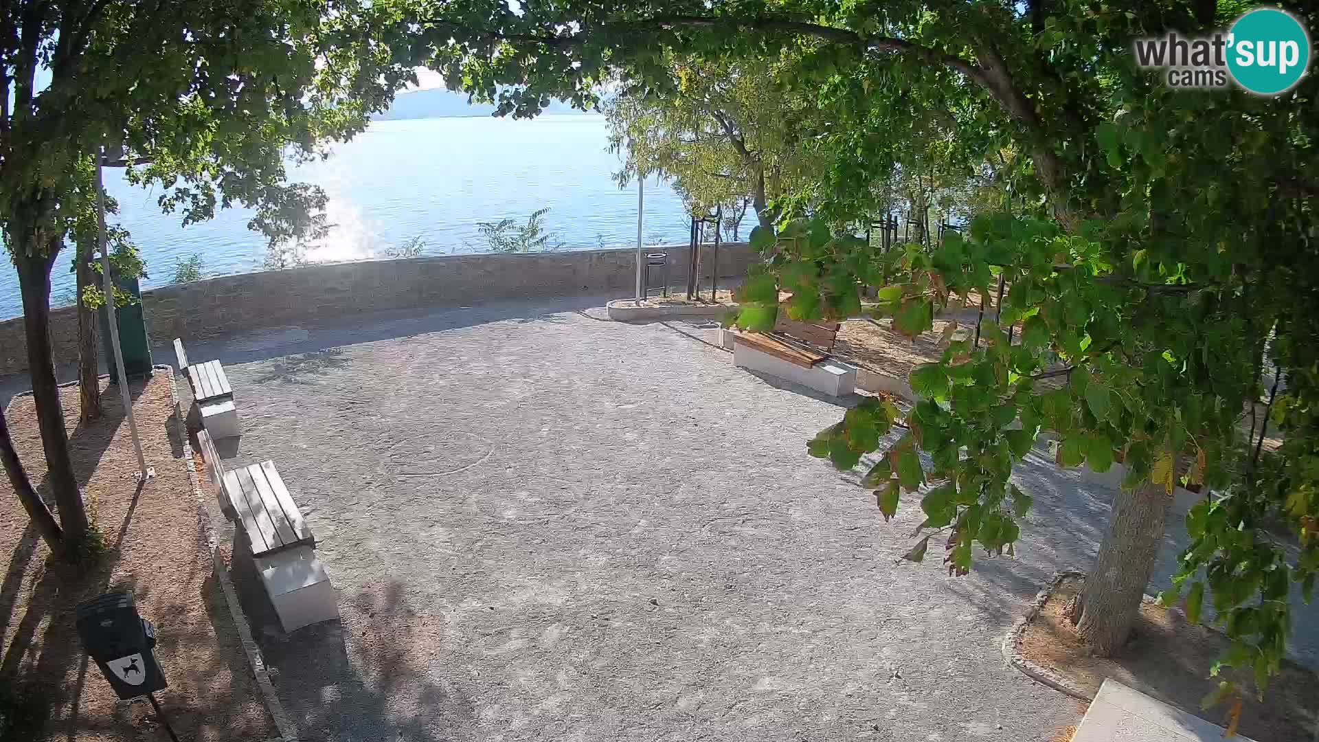 Senj Live Cam – Writers’ Park and the Velebit Channel