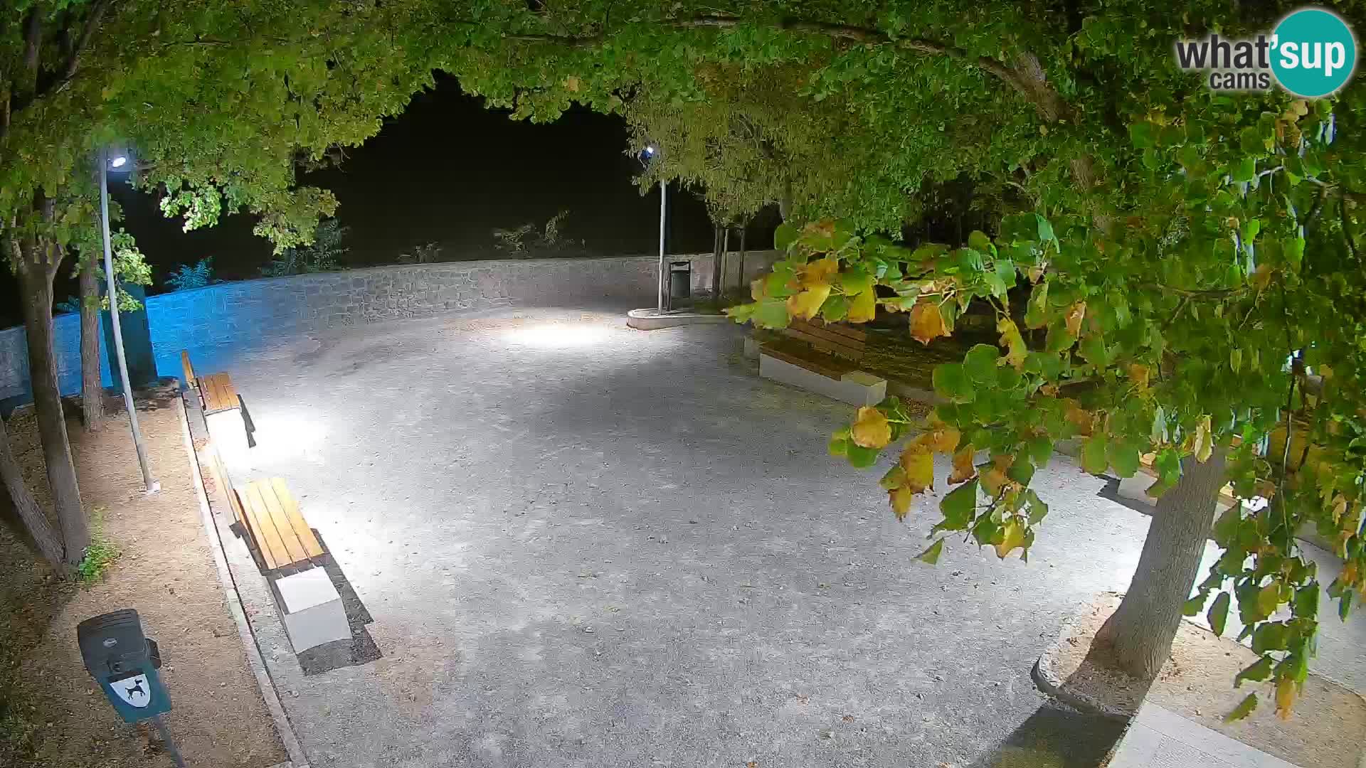 Senj Live Cam – Writers’ Park and the Velebit Channel