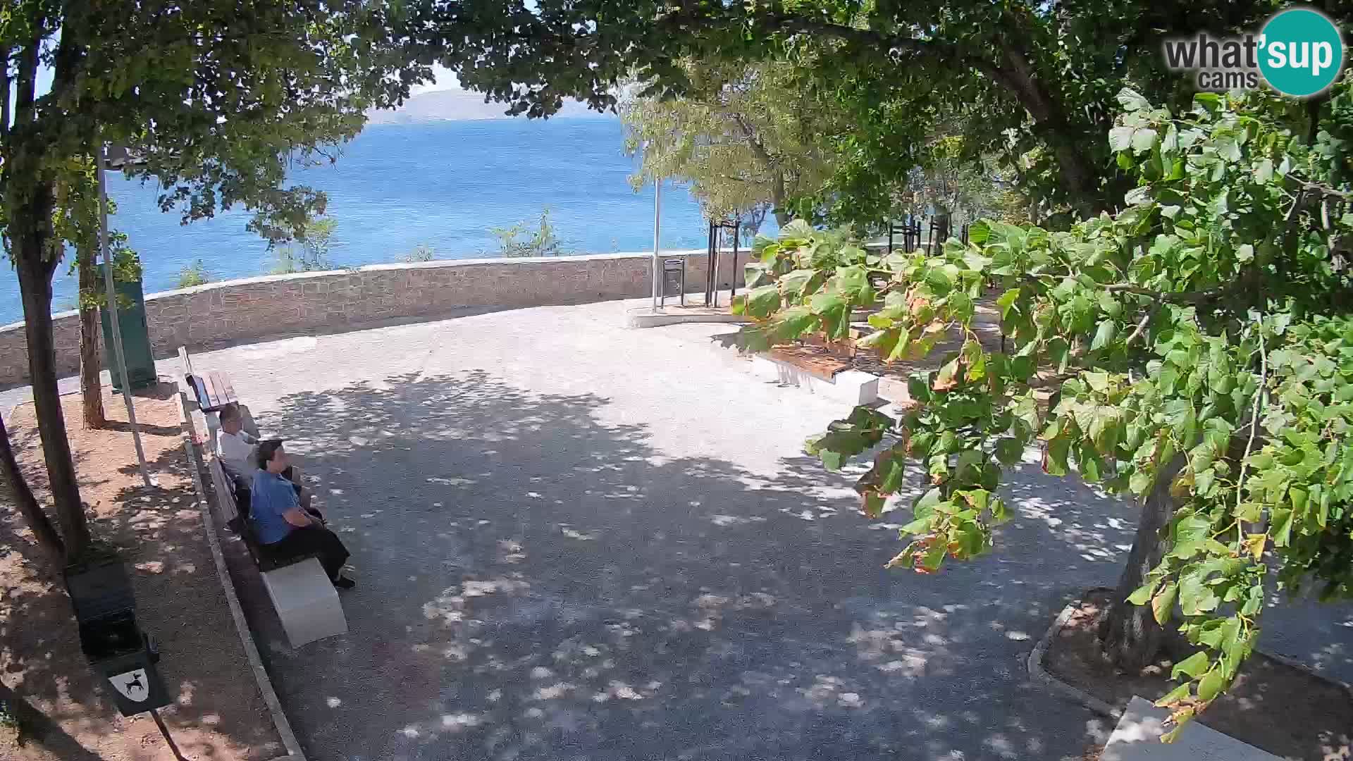 Senj Live Cam – Writers’ Park and the Velebit Channel