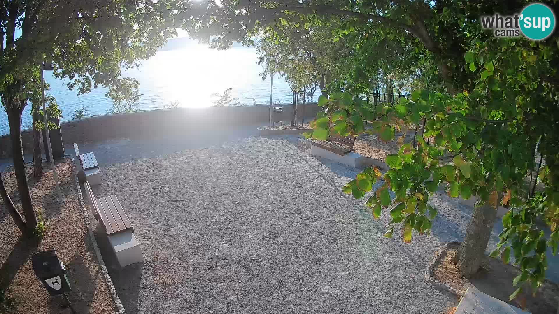 Senj Live Cam – Writers’ Park and the Velebit Channel