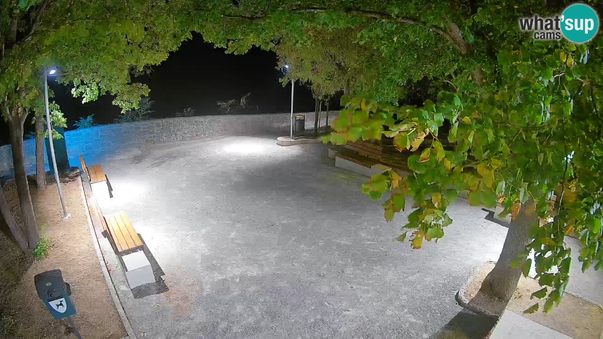 Senj Live Cam – Writers’ Park and the Velebit Channel