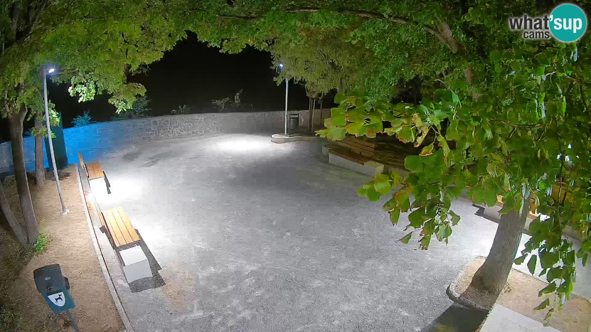 Senj Live Cam – Writers’ Park and the Velebit Channel