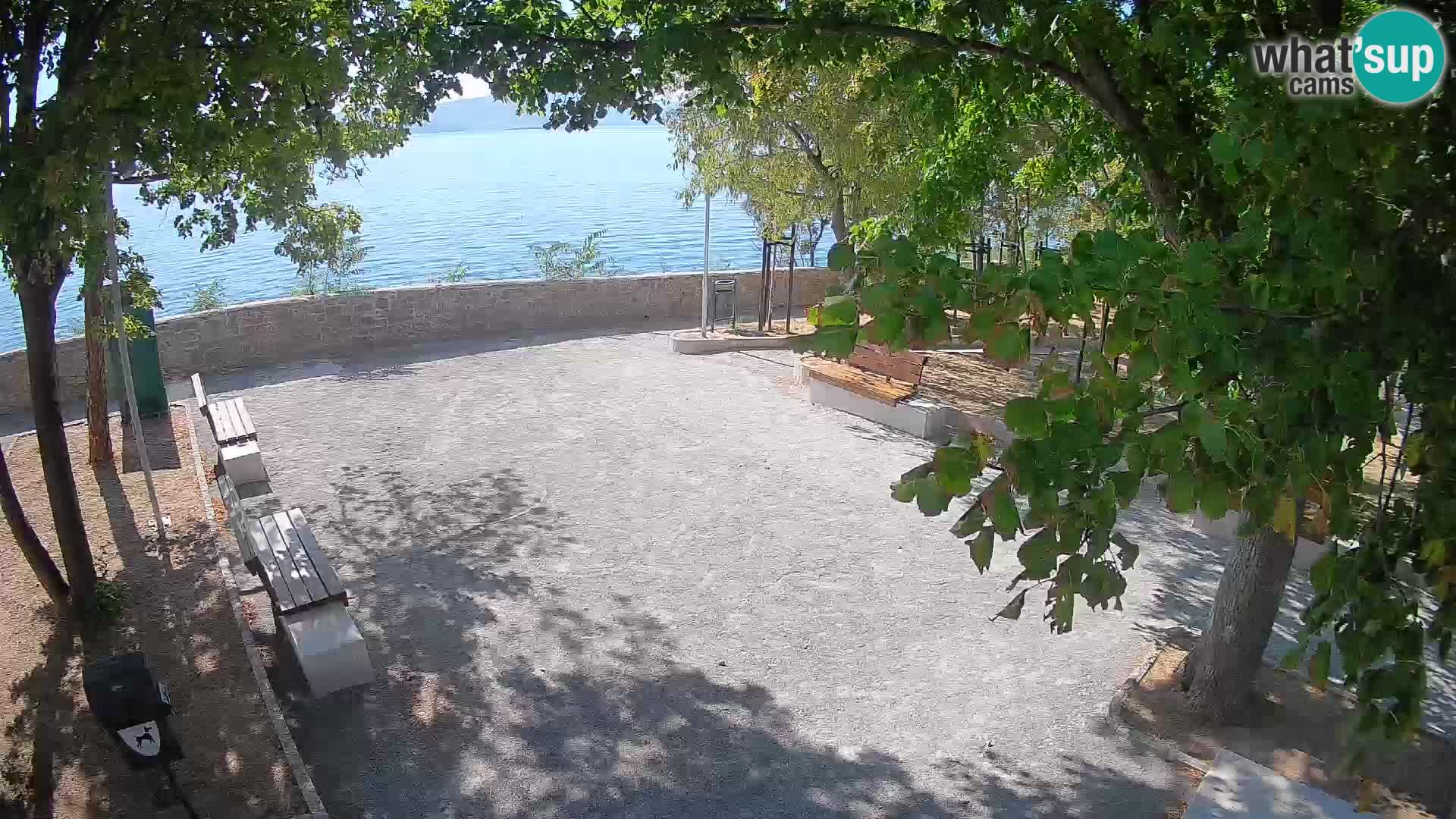 Senj Live Webcam – Schriftstellerpark und Velebit-Kanal