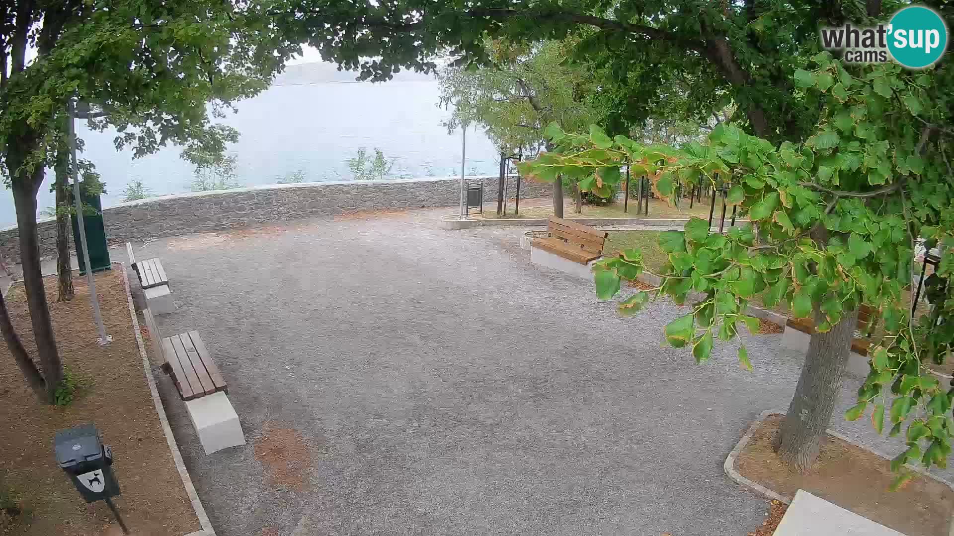 Senj Live Webcam – Schriftstellerpark und Velebit-Kanal