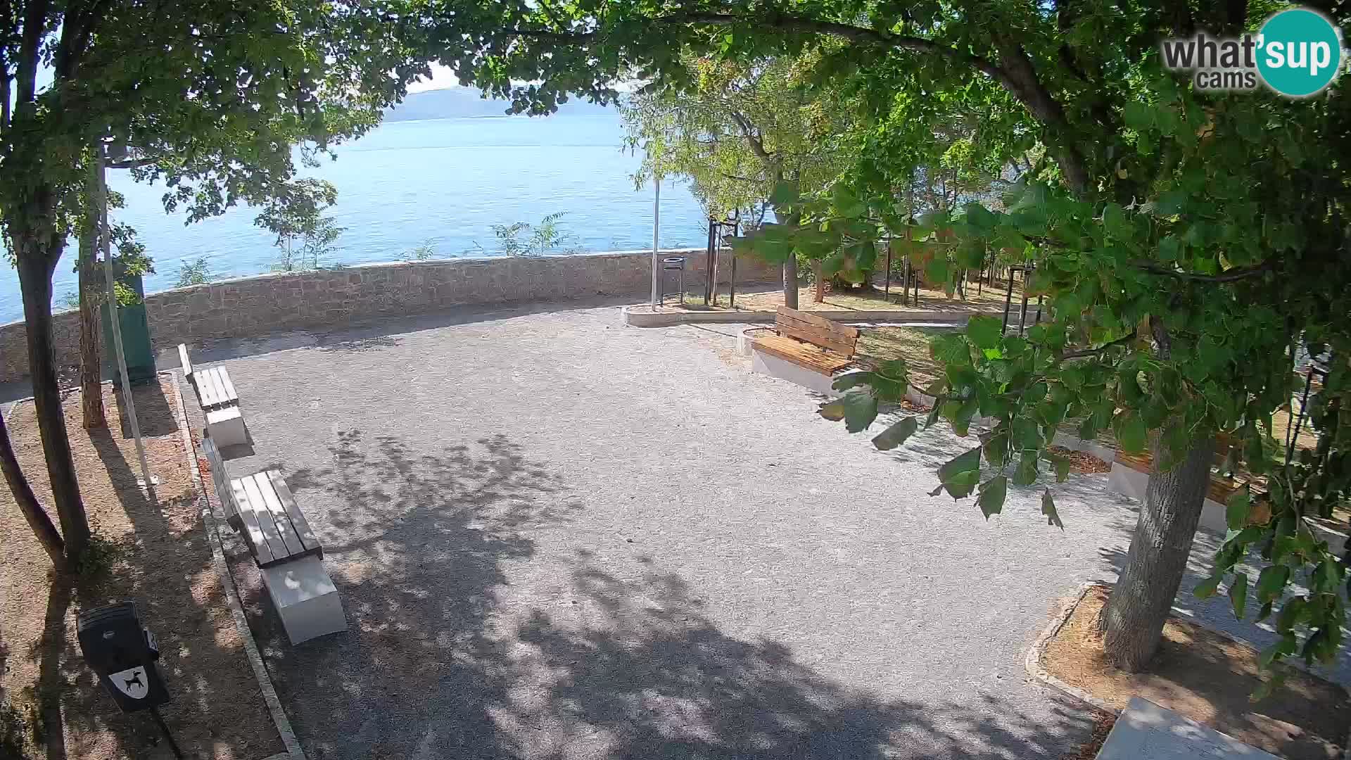 Senj Live Cam – Writers’ Park and the Velebit Channel