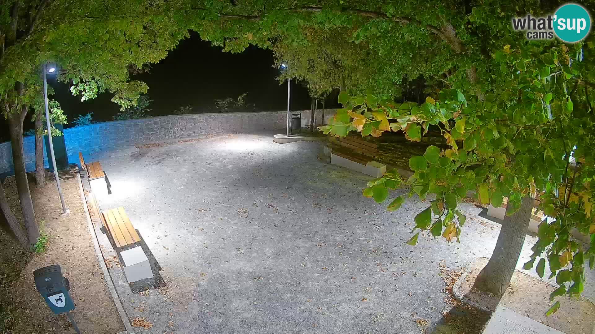 Senj Live Cam – Writers’ Park and the Velebit Channel