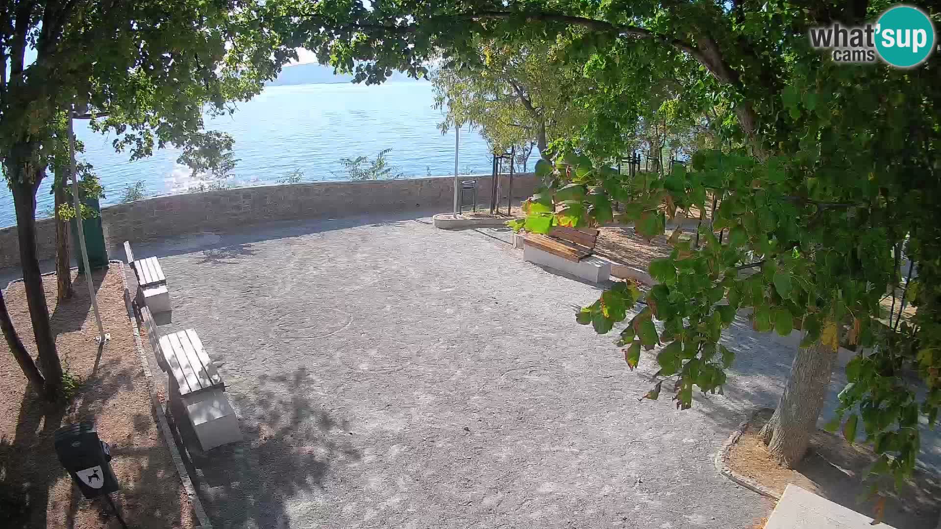 Senj Live Cam – Writers’ Park and the Velebit Channel