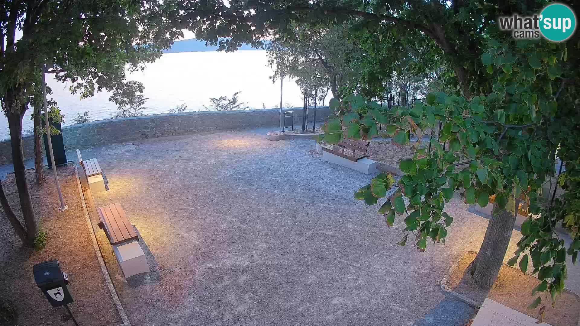 Senj Live Cam – Writers’ Park and the Velebit Channel