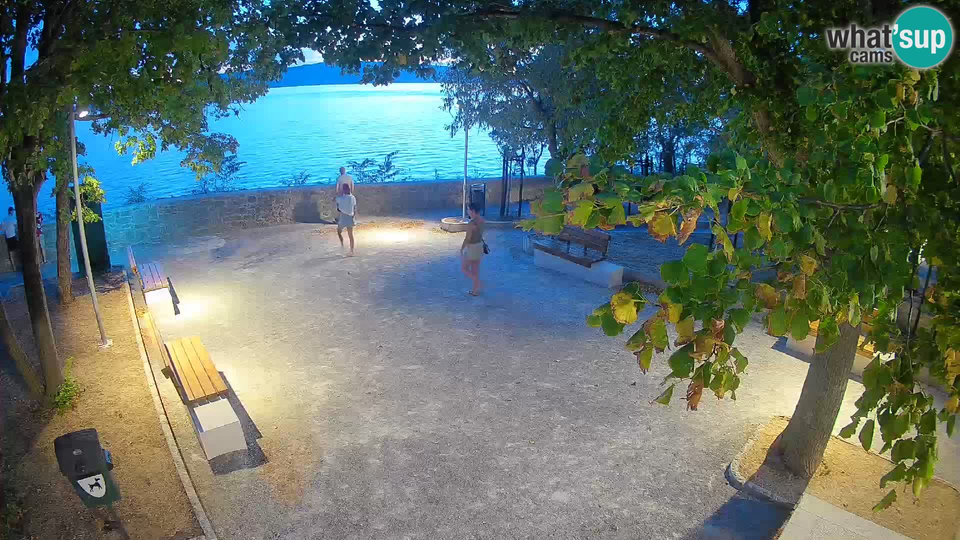 Senj Live Webcam – Schriftstellerpark und Velebit-Kanal