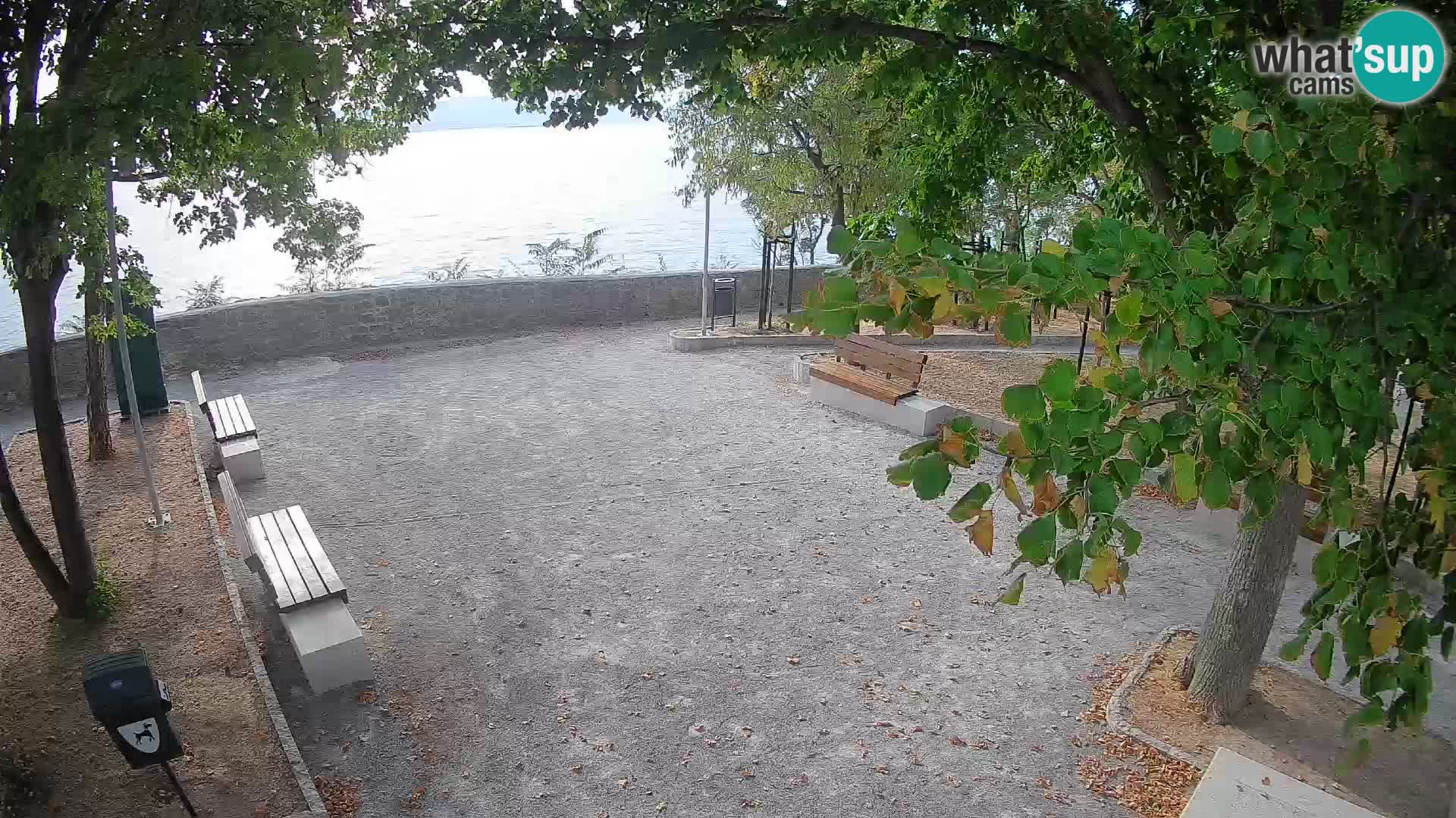 Senj Live Webcam – Schriftstellerpark und Velebit-Kanal