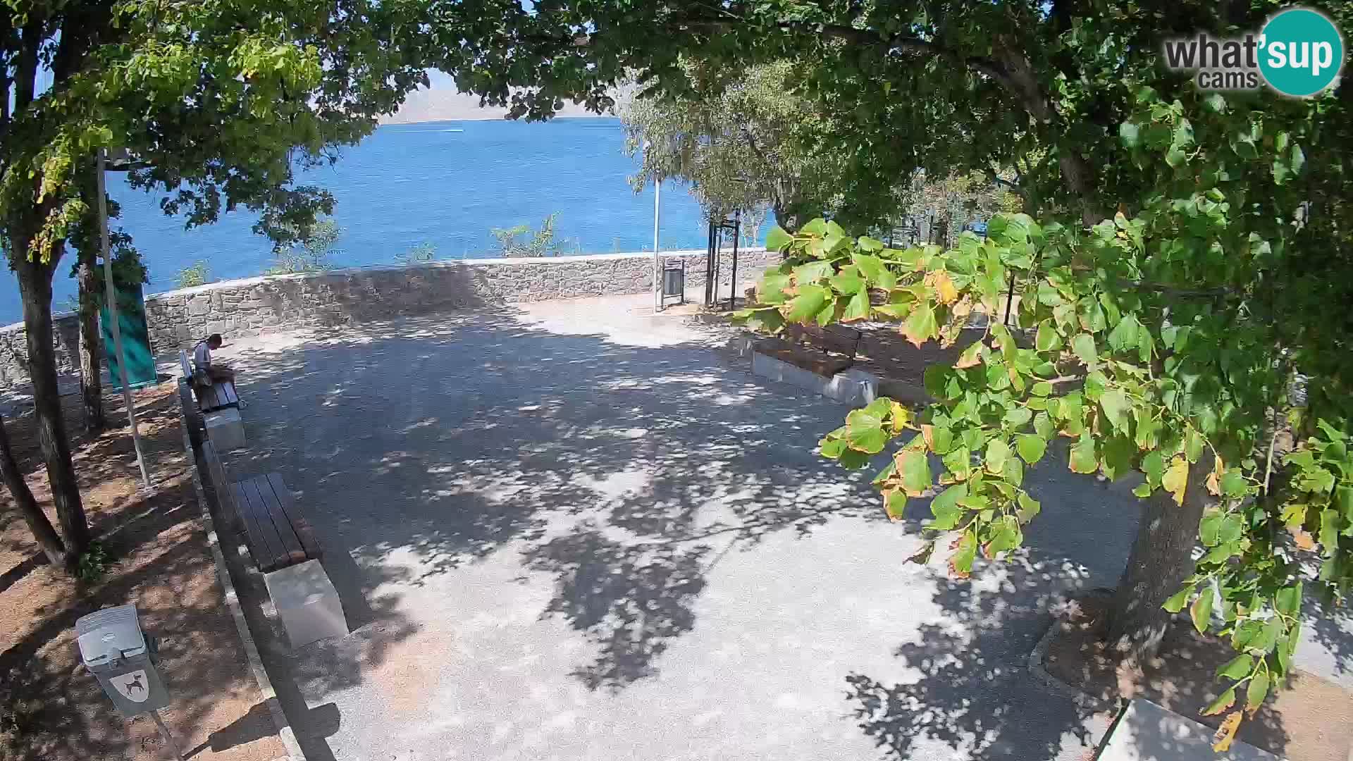 Senj Live Cam – Writers’ Park and the Velebit Channel