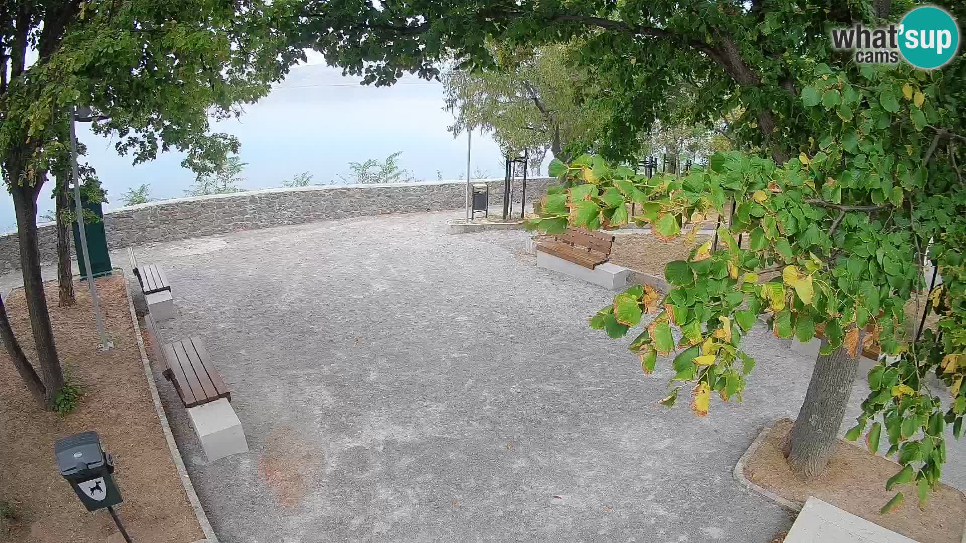 Senj Live Cam – Writers’ Park and the Velebit Channel
