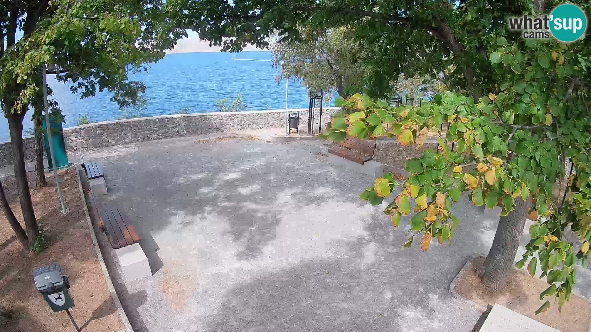 Senj Live Cam – Writers’ Park and the Velebit Channel