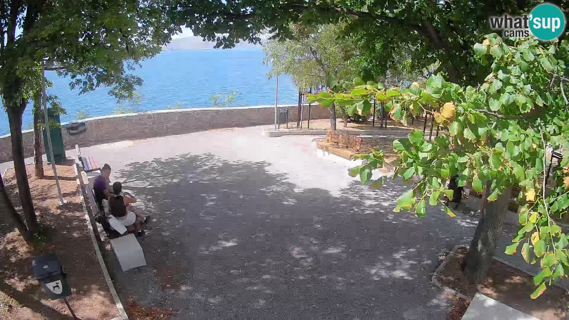 Senj Live Cam – Writers’ Park and the Velebit Channel