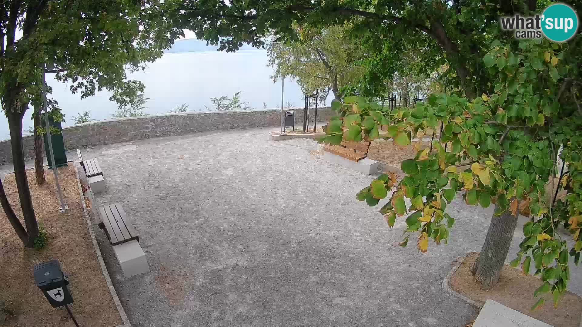 Senj Live Cam – Writers’ Park and the Velebit Channel