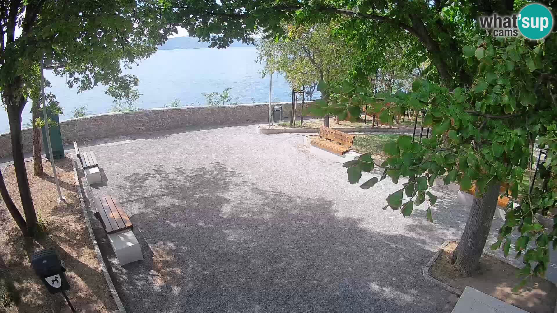 Senj Live Cam – Writers’ Park and the Velebit Channel